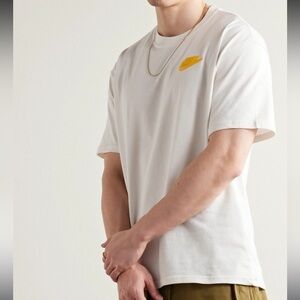 Men’s Nike - Logo-Appliquéd Printed Cotton-Jersey T-Shirt - White size M